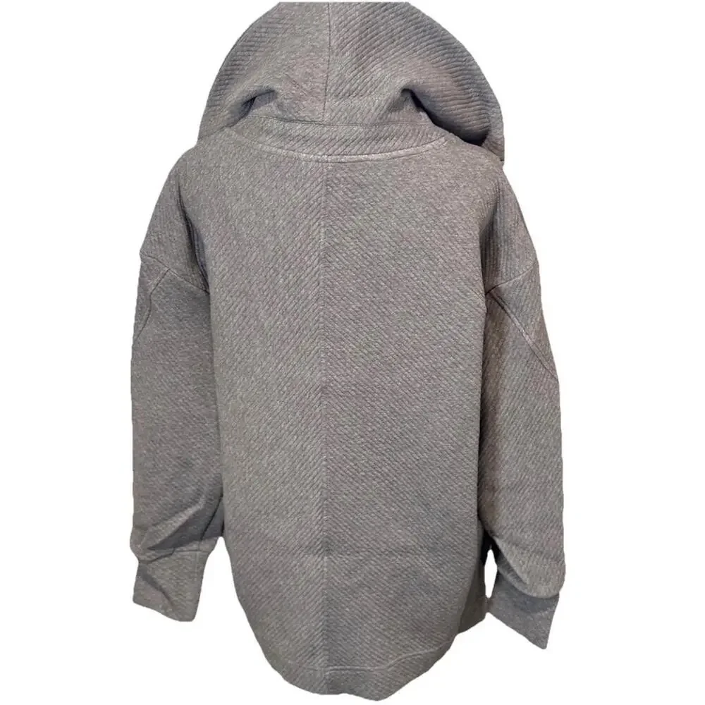 Sweaty Betty Radiant Half Zip Sweatshirt Size M Charcoal Grey Marl NWT $128